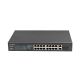 8. LANBERG SWITCH RACK 19" 16X 100MB POE+/2X COMBO GIGABIT 150W NIEZARZĄDZALNY RSFE-16P-2C-150