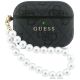 Etui Guess 4G Pearl Strap na AirPods Pro 3 - czarne