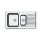 STAINLESS STEEL SINK SATIN AS 192/SIPHON