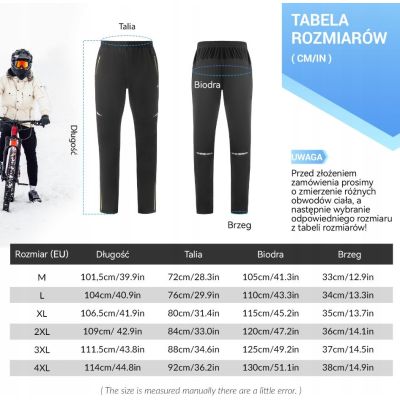 2. ROCKBROS spodnie sportowe YPK044 czarny-fluor L