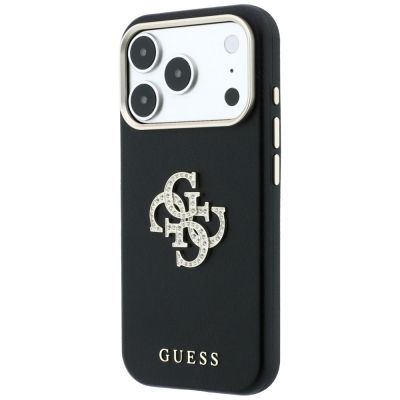 2. Etui Guess Smooth & Big Strass Logo na iPhone 18 Pro Max / 17 Pro Max - czarne