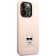 4. Etui Karl Lagerfeld Silicone Choupette Body na iPhone 14 Pro - jasnoróżowe