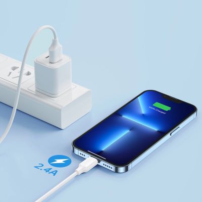 7. Kabel Joyroom Long-Lasting Series A9 USB-A / Lightning 2.4A 1m - biały