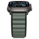 7. Pasek Pasek Spigen WBF1 na Apple Watch 44 / 45 / 46 / 49 mm - czarno-zielony