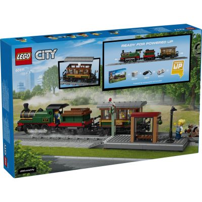 6. LEGO City 60511 - Retro pociąg z lokomotywą parową