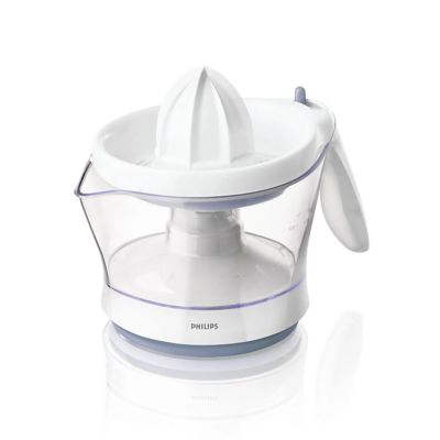 3. Philips Viva Collection Wyciskarka do cytrusów — 25W/0,6l/reg. il. miąższu/aut. zm. kier.
