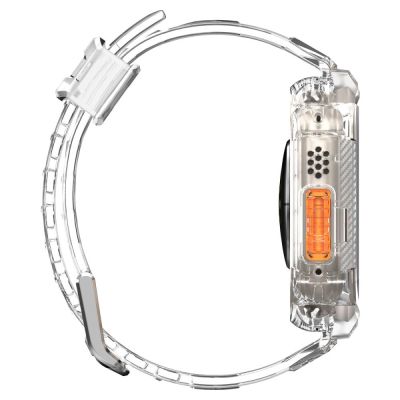 10. Etui z paskiem Spigen Rugged Armor Pro na Apple Watch Ultra (49 mm) - przezroczyste