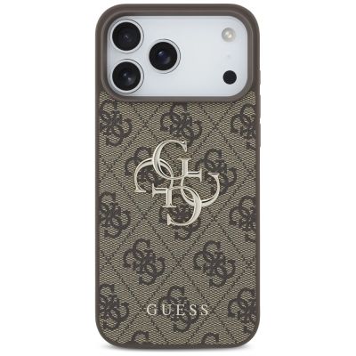 3. Etui Guess 4G Big Logo na iPhone 17 Pro / 18 Pro - brązowe