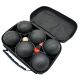 7. KULE DO GRY 6 SZT- BOULE PETANQUE CZARNE POKROWIEC ENERO PRO