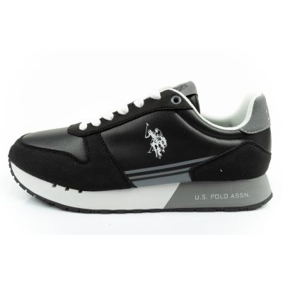 2. U.S Polo Assn buty sportowe sneakersy męskie modne wygodne czarne