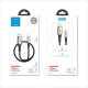 9. Kabel Joyroom Sharp Series S-M411 USB-A / Lightning 3A 1.2m ze wskaźnikiem ładowania - czarny