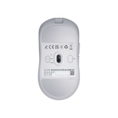6. HATOR Quasar 3S Ultima 8K Wireless myszka Gaming Po prawej stronie RF Wireless + Bluetooth + USB Type-C Optyczny 30000 DPI