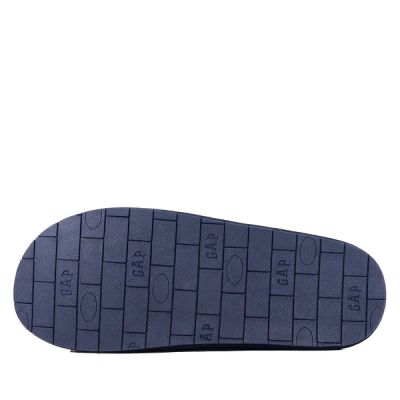 5. GAP kapcie damskie Plano II laczki ocieplane modne granatowe