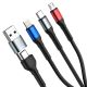 2. Kabel 3mk Hyper Cable N-SERIES 6 in 1 USB-C / USB-A to USB-C / Lightning / Micro 1.2m QC 3.0 9V / 2A 18W - czarny