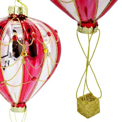 3. BOMBKA FORMÓWKA SZKLANA BALON MICA - CZERWONY RÓŻOWY