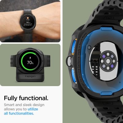 11. Etui Spigen Liquid Air na Samsung Galaxy Watch 8 40 mm - czarny mat