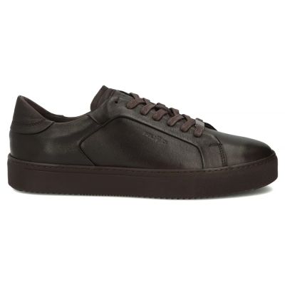 3. Skórzane półbuty męskie sneakersy brązowe Filippo MP8274