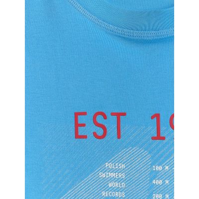8. T-shirt regular z nadrukiem męski 4F 4FRSS26TTSHM4039-33S