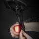 3. Lampka rowerowa tylna Rockbros Q2S LED z inteligentnym systemem stop + kabel USB-C - USB-A - czarna