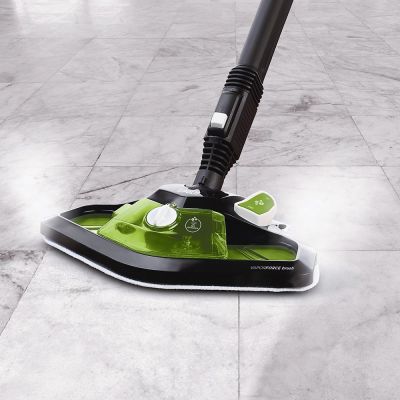 19. Odkurzacz parowy Polti Vaporetto Smart 110 Eco, Moc 1500 W, Ciśnienie pary 4 bar, Pojemność zbiornika na wodę 2 L, Biały/Zielony