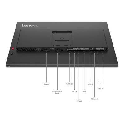 23. Lenovo ThinkVision P27QD-40 LED display 68,6 cm (27") 2560 x 1440 px Wide Quad HD Czarny