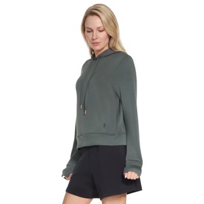 3. Skechers Cozy Luxe Hoodie HD127-GNBK Zielone L