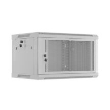 SZAFA INSTALACYJNA RACK WISZĄCA 19" 6U 600X450 SZARA DRZWI PERFOROWANE LANBERG (FLAT PACK)