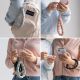 5. Smycz do telefonu Ringke Holder & Puffer Hand Strap - różowa