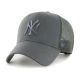 Czapka z daszkiem 47 Brand MLB New York Yankees Branson Trucker Cap - B-BRANS17CTP-CCC