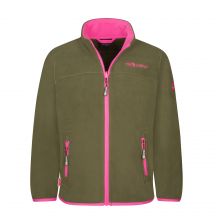 Kurtka polarowa dziewczęca Trollkids Girls Oppdal Jacket XT sportowa rozpinana zielona (415-194)