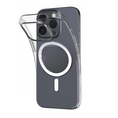 Etui silikonowe Puro 03 Mag MagSafe do iPhone 16 Pro Max - przeroczyste