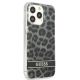 4. Etui Guess Leopard na iPhone 13 Pro / iPhone 13 - szare