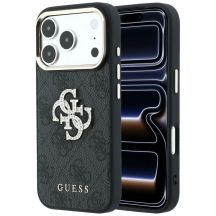 Etui Guess 4G & Big Strass Logo na iPhone 17 Pro Max / 18 Pro Max - czarne