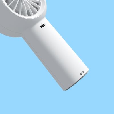 5. Mini dmuchawa Jisulife Handheld Fan Life5 Plus 4000 mAh przenośny wiatraczek wentylator USB - biały