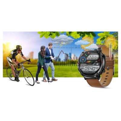 18. Smartwatch Gravity GT21-4 + Czarny Pasek Silikonowy