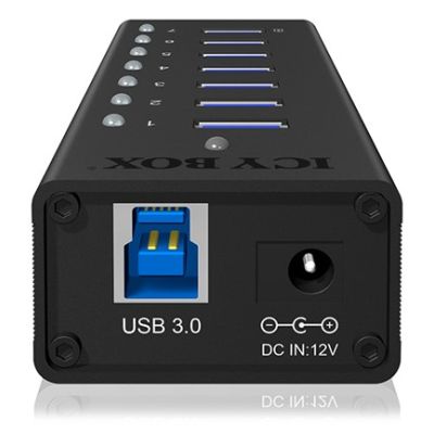 4. ICY BOX IB-AC618 USB 3.2 Gen 1 (3.1 Gen 1) Type-B 5000 Mbit/s Czarny