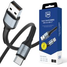 Kabel 3mk Hyper 3mk Hyper Cable N-SERIES USB-A / USB-C 1m 9V/2A 18W QC 3.0 / czarny