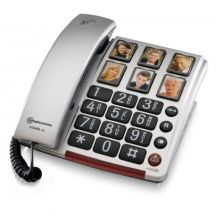 amplicomms BigTel 40 Plus Telefon analogowy Czarny, Szary