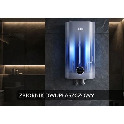 3. Bojler elektryczny LIN LIFVD1SMGY 80L SMART szary WiFi