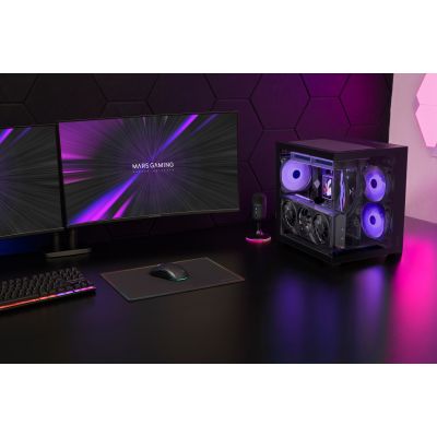 12. TACENS MARS MC-VIEW3 3xARGB USB-C mATX- obudowa/cases