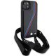 3. Etui BMW M Edition Carbon Tricolor Lines & Strap na iPhone 15 / 14 / 13 - czarne