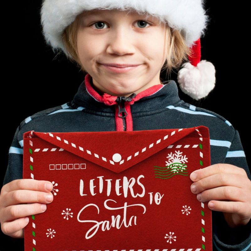 4. KOPERTA ŚWIĄTECZNA LIST DO ŚWIĘTEGO MIKOŁAJA FILCOWA 38x30CM LETTERS SANTA