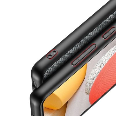 7. Dux Ducis Fino etui pokrowiec pokryty nylonowym materiałem Samsung Galaxy A42 5G szary