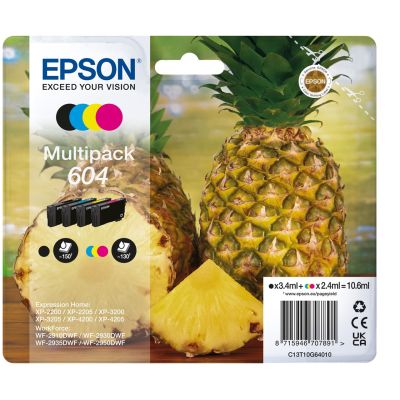 3. Tusze Epson 604 10,6ml CMYK (do WorkForce WF2910/2930/2935/2950)