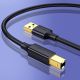 4. Ugreen kabel USB Typ B do drukarki (męski) - USB 2.0 (męski) 480 Mbps 1 m czarny (US135 20846)