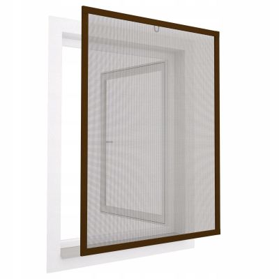 10. MOSKITIERA OKNO ALU 120X140 BRĄZ