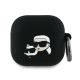Etui Karl Lagerfeld Silicone Karl&Chaupette Head 3D na AirPods 4 - czarne