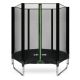 7. VIRTUFIT TRAMPOLINA Z SIATKĄ BEZPIECZEŃSTWA - CZARNA - 183 CM