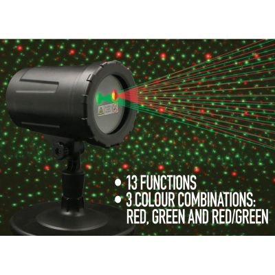 3. PROJEKTOR RZUTNIK LASEROWY 13 FUNKCJI Z PILOTEM
