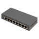 3. Digitus 8-portowy przełącznik gigabitowy, desktop, niezarządzalny, metalowa obudowa